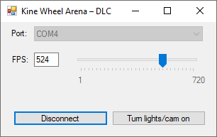 Graphical user interface of KWA-Controller