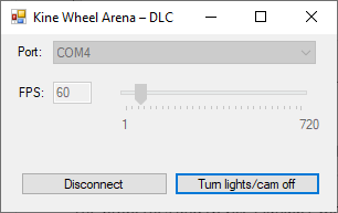 KWA-Controller app communicating over COM4
